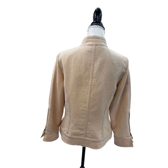 Etcetera Textured Cream Fitted Jacket – Size 8 - Picture 9 of 10